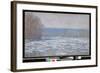 Ice breaking up on the Seine near Bennecourt, 1893-Claude Monet-Framed Giclee Print