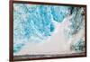 Ice calving off the Holgate Glacier, Kenai Fjords National Park, Seward, Alaska-Mark A Johnson-Framed Photographic Print