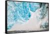 Ice calving off the Holgate Glacier, Kenai Fjords National Park, Seward, Alaska-Mark A Johnson-Framed Stretched Canvas