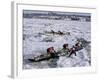 Ice Canoe Races on the St. Lawrence River During Winter Carnival, Quebec, Canada-Alison Wright-Framed Photographic Print