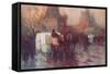 'Ice Carrying in Moscow', c19th century-Paolo Sala-Framed Stretched Canvas