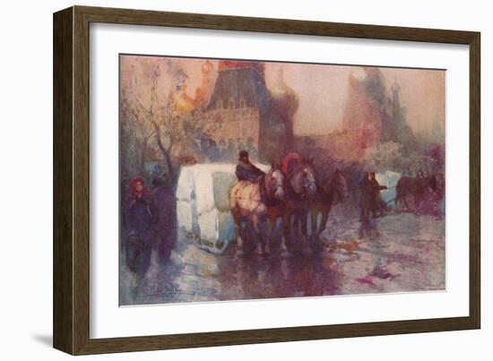 'Ice Carrying in Moscow', c19th century-Paolo Sala-Framed Giclee Print