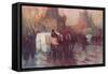 'Ice Carrying in Moscow', c19th century-Paolo Sala-Framed Stretched Canvas