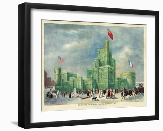 Ice Castle, Montreal - Winter Carnival 1887-null-Framed Giclee Print