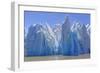 Ice Castles on a Sunny Day at the Grey Glacier in Torres Del Paine National Park in Patagonian, Chi-wildnerdpix-Framed Photographic Print