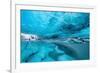 Ice cave below the Breidamerkurjokull Glacier, Iceland-David Noton-Framed Photographic Print