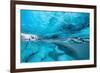 Ice cave below the Breidamerkurjokull Glacier, Iceland-David Noton-Framed Photographic Print