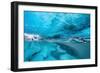 Ice cave below the Breidamerkurjokull Glacier, Iceland-David Noton-Framed Photographic Print