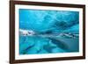 Ice cave below the Breidamerkurjokull Glacier, Iceland-David Noton-Framed Photographic Print