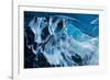 Ice cave beneath the Breidemerkurjokull glacier, Iceland-David Noton-Framed Photographic Print