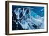 Ice cave beneath the Breidemerkurjokull glacier, Iceland-David Noton-Framed Photographic Print