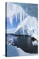 Ice Cave, Gerlache Strait, Antarctica-Paul Souders-Stretched Canvas