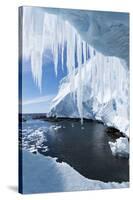 Ice Cave, Gerlache Strait, Antarctica-Paul Souders-Stretched Canvas