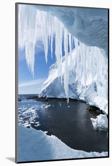 Ice Cave, Gerlache Strait, Antarctica-Paul Souders-Mounted Photographic Print