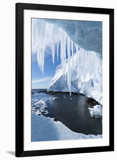 Ice Cave, Gerlache Strait, Antarctica-Paul Souders-Framed Photographic Print