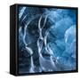 Ice Cave in the Glacier Breidamerkurjokull in Vatnajokull National Park-Martin Zwick-Framed Stretched Canvas