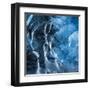 Ice Cave in the Glacier Breidamerkurjokull in Vatnajokull National Park-Martin Zwick-Framed Premium Photographic Print