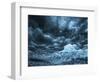 Ice cave in the glacier Breidamerkurjokull in Vatnajokull National Park.-Martin Zwick-Framed Photographic Print