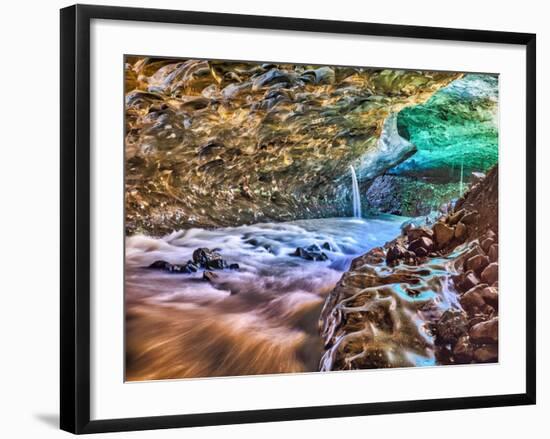 Ice Cave, South Coast, Iceland-John Ford-Framed Photographic Print