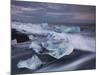 Ice Chunks on the Beach Next to Glacial River Lagoon Jškuls‡rlon (Lake), East Iceland, Iceland-Rainer Mirau-Mounted Photographic Print