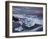 Ice Chunks on the Beach Next to Glacial River Lagoon Jškuls‡rlon (Lake), East Iceland, Iceland-Rainer Mirau-Framed Photographic Print