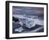 Ice Chunks on the Beach Next to Glacial River Lagoon Jškuls‡rlon (Lake), East Iceland, Iceland-Rainer Mirau-Framed Photographic Print