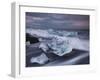 Ice Chunks on the Beach Next to Glacial River Lagoon Jškuls‡rlon (Lake), East Iceland, Iceland-Rainer Mirau-Framed Photographic Print