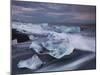 Ice Chunks on the Beach Next to Glacial River Lagoon Jškuls‡rlon (Lake), East Iceland, Iceland-Rainer Mirau-Mounted Photographic Print