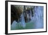 Ice Cicles On Mossy Stump With Icy Water-Anthony Paladino-Framed Giclee Print