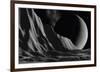 Ice Cliffs Of Miranda - Noir-David A Hardy-Framed Giclee Print