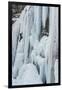 Ice Climber Ascending Stewart Falls Outside of Provo, Utah-Howie Garber-Framed Photographic Print