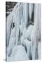 Ice Climber Ascending Stewart Falls Outside of Provo, Utah-Howie Garber-Stretched Canvas