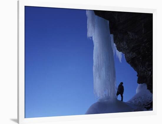 Ice-climber-AdventureArt-Framed Photographic Print