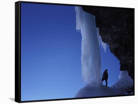 Ice-climber-AdventureArt-Framed Stretched Canvas