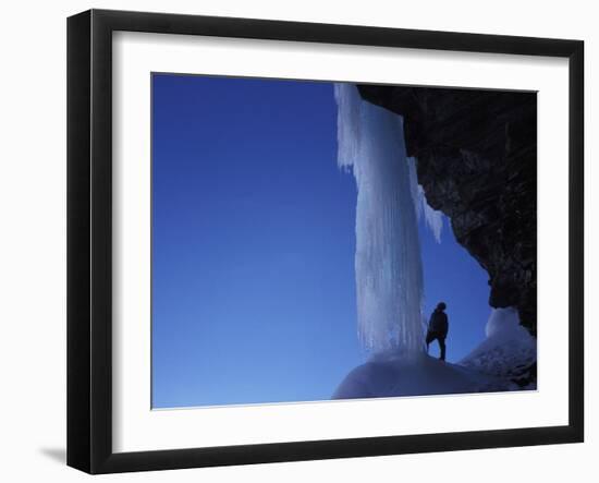 Ice-climber-AdventureArt-Framed Premium Photographic Print