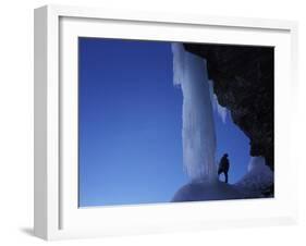 Ice-climber-AdventureArt-Framed Premium Photographic Print
