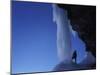 Ice-climber-AdventureArt-Mounted Premium Photographic Print