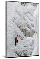 Ice Climbers Scaling Vertical Ice in Ouray Ice Park Near Ouray, Colorado-Sergio Ballivian-Mounted Photographic Print