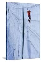 Ice Climbing in the Bernes Oberland, Swiss Alps-Robert Boesch-Stretched Canvas