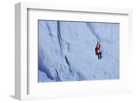 Ice Climbing in the Bernes Oberland, Swiss Alps-Robert Boesch-Framed Photographic Print