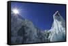 Ice Climbing in the Bernese Oberland, Swiss Alps-Robert Boesch-Framed Stretched Canvas