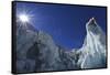 Ice Climbing in the Bernese Oberland, Swiss Alps-Robert Boesch-Framed Stretched Canvas