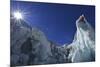 Ice Climbing in the Bernese Oberland, Swiss Alps-Robert Boesch-Mounted Photographic Print