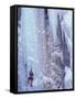 Ice Climbing, Ouray, Colorado, USA-Lee Kopfler-Framed Stretched Canvas