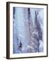 Ice Climbing, Ouray, Colorado, USA-Lee Kopfler-Framed Premium Photographic Print