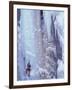 Ice Climbing, Ouray, Colorado, USA-Lee Kopfler-Framed Premium Photographic Print