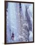 Ice Climbing, Ouray, Colorado, USA-Lee Kopfler-Framed Photographic Print