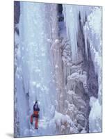 Ice Climbing, Ouray, Colorado, USA-Lee Kopfler-Mounted Photographic Print