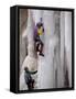 Ice Climbing, Ouray, Colorado, USA-Lee Kopfler-Framed Stretched Canvas