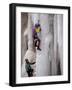 Ice Climbing, Ouray, Colorado, USA-Lee Kopfler-Framed Photographic Print